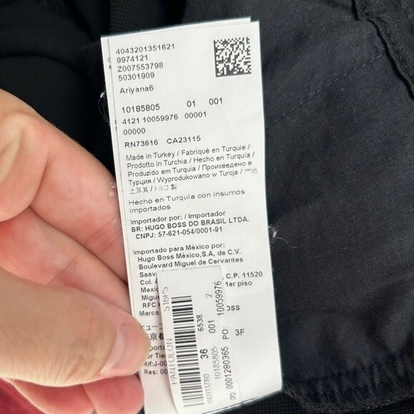 BOSS Hugo Boss Regular-Fit Trouser Pants Stretch Cotton Twill Women's Size 4 - Picture 7 of 8